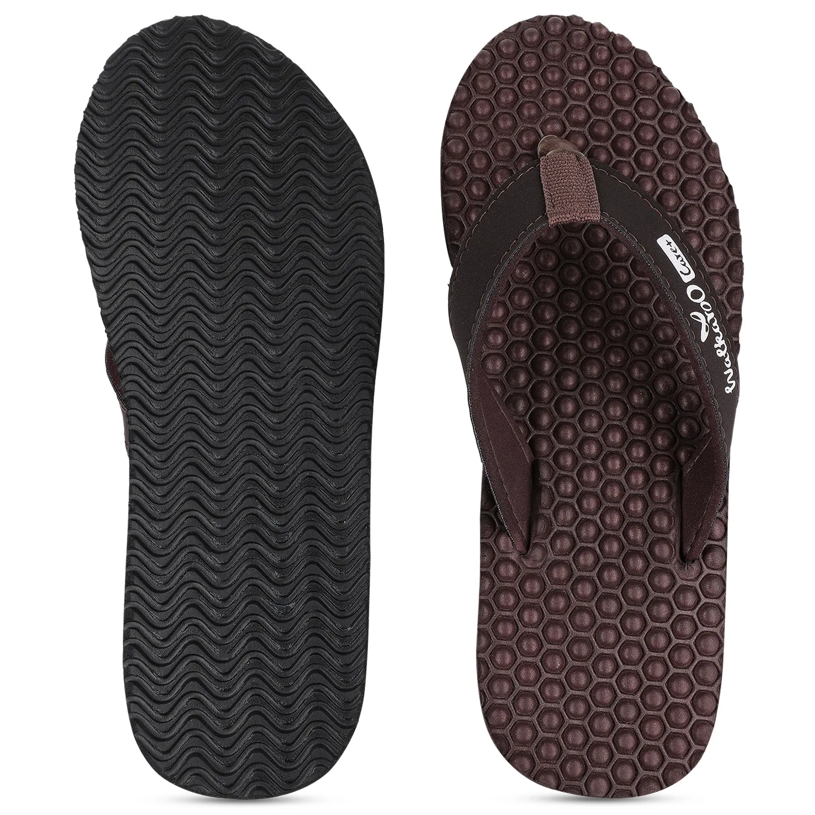 Women's Textured Care Plus Flip-Flop  - WH3950 Brown