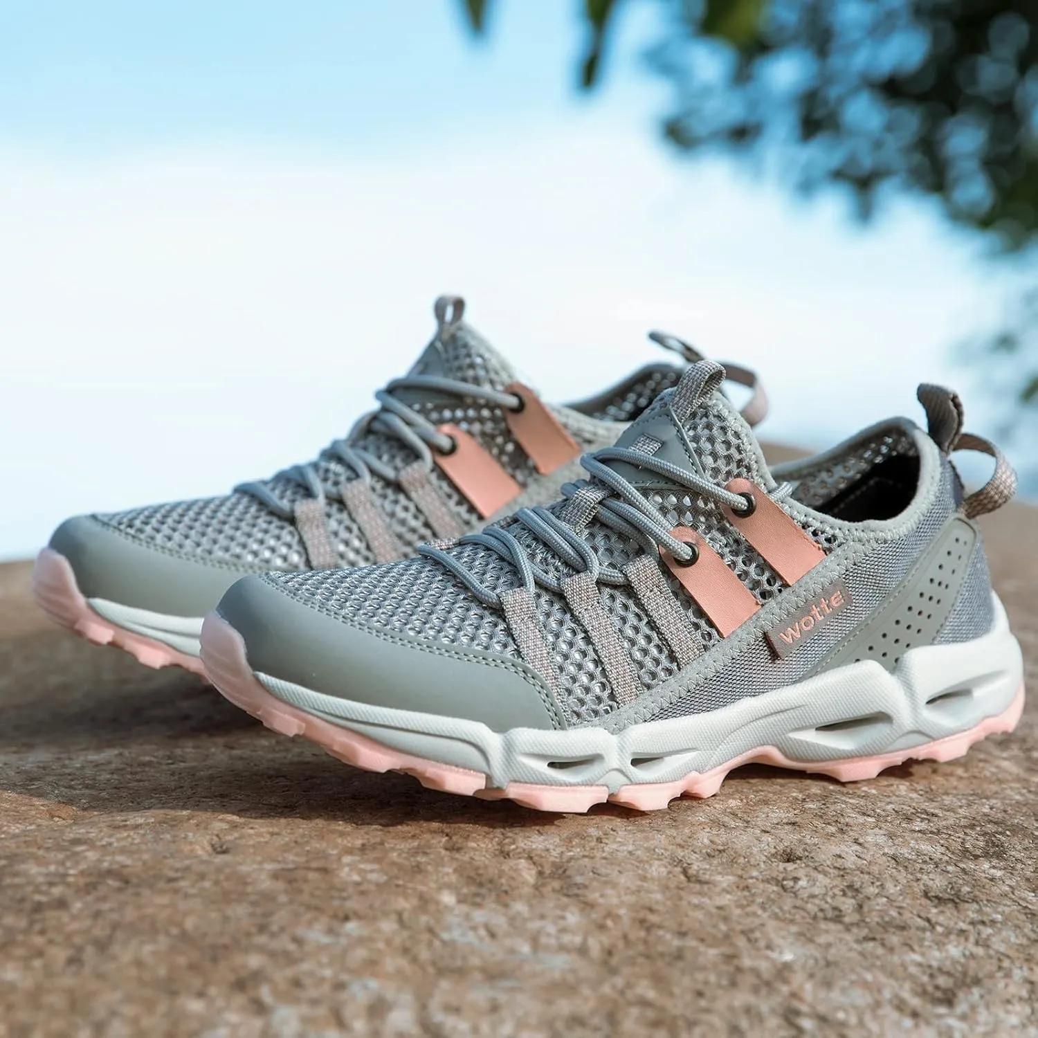 Womens Water Hiking Shoes Light Travel Quick Dry Mesh Outdoor Non-Slip Sneakers Aqua Shoes