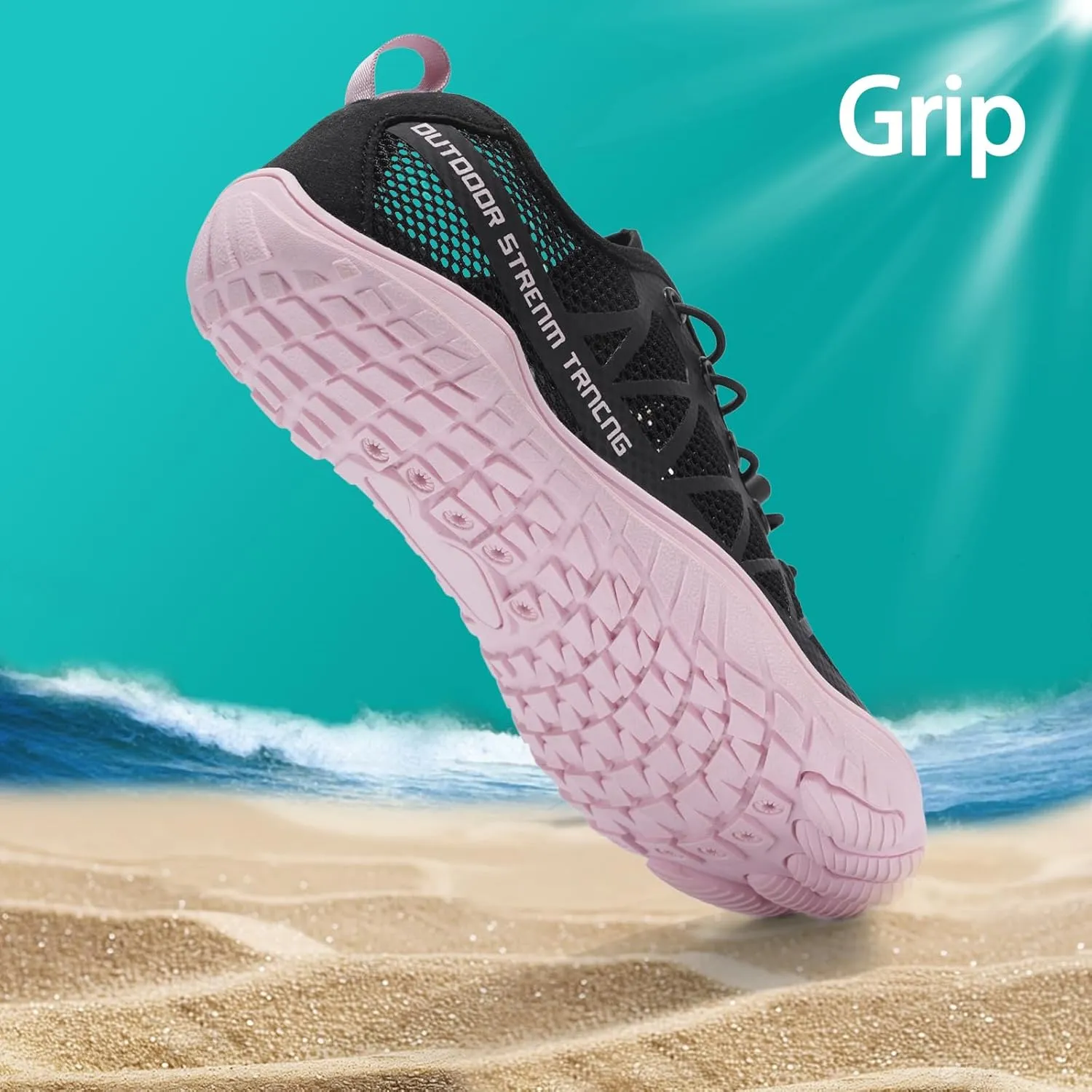 Women's Water Shoes Lightweight Aqua Shoes for Beach Swim Pool Kayaking