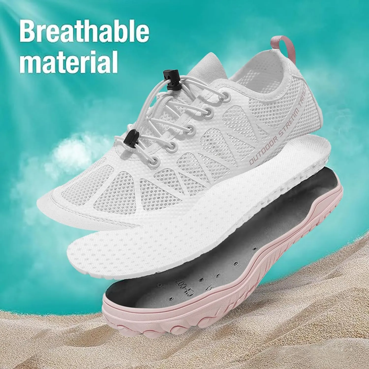 Women's Water Shoes Lightweight Aqua Shoes for Beach Swim Pool Kayaking