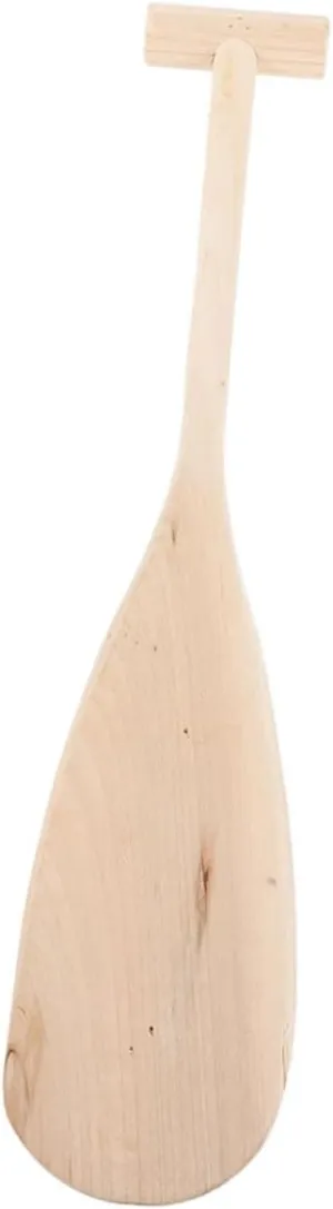 Wood Paddle Handmade Boat for Lightweight Canoeing and River Boating Ergonomic Shaped Handle for Comfort and Stability and Design