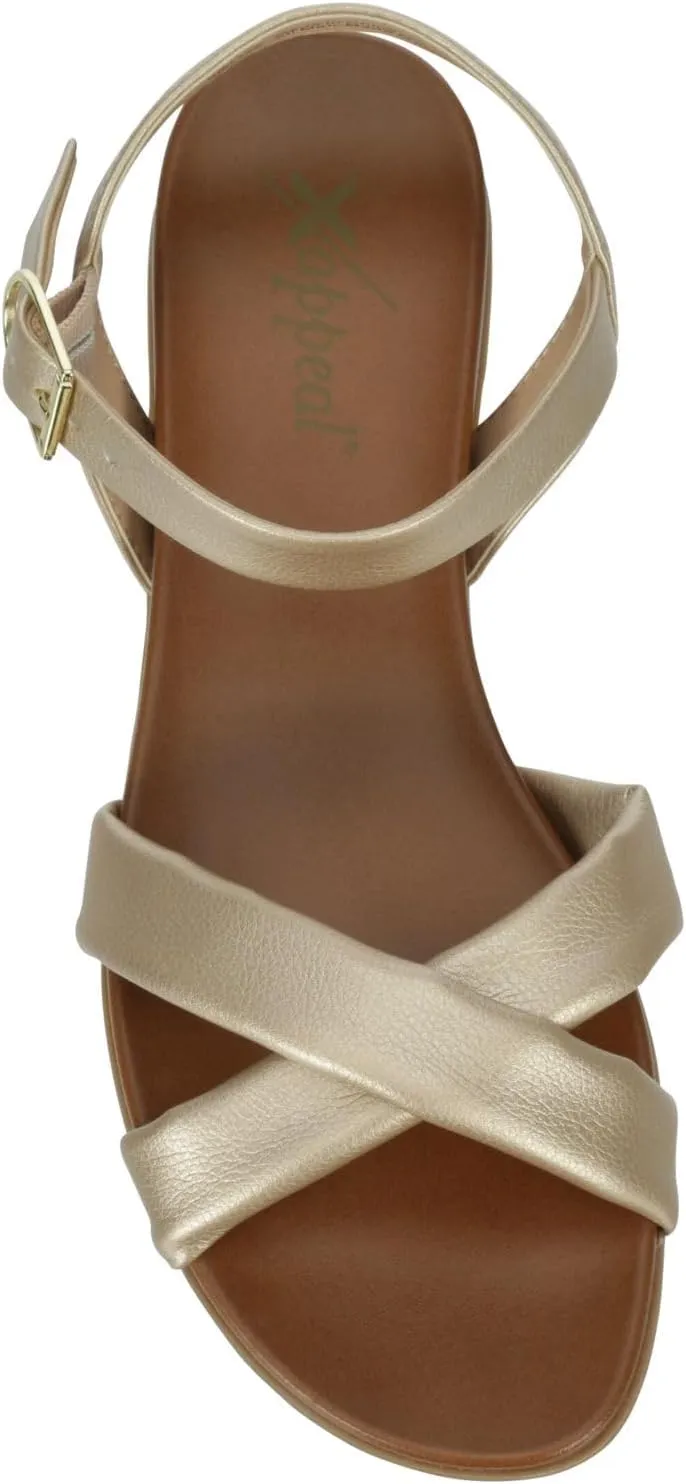 XAPPEAL Rayna - Women's Strappy Open Toe Casual Flat Sandals
