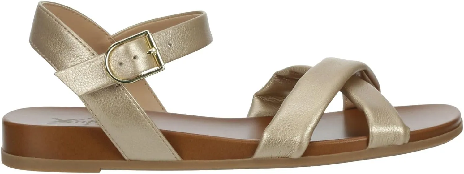 XAPPEAL Rayna - Women's Strappy Open Toe Casual Flat Sandals