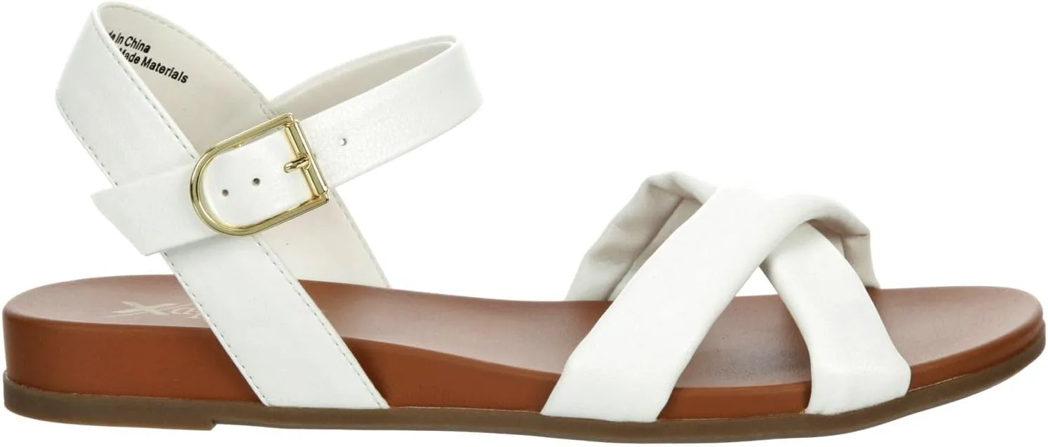 XAPPEAL Rayna - Women's Strappy Open Toe Casual Flat Sandals