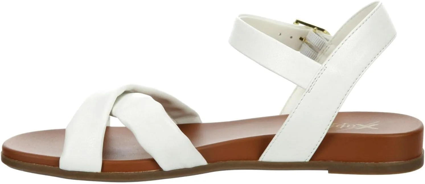 XAPPEAL Rayna - Women's Strappy Open Toe Casual Flat Sandals