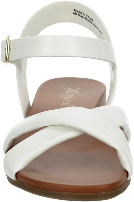 XAPPEAL Rayna - Women's Strappy Open Toe Casual Flat Sandals
