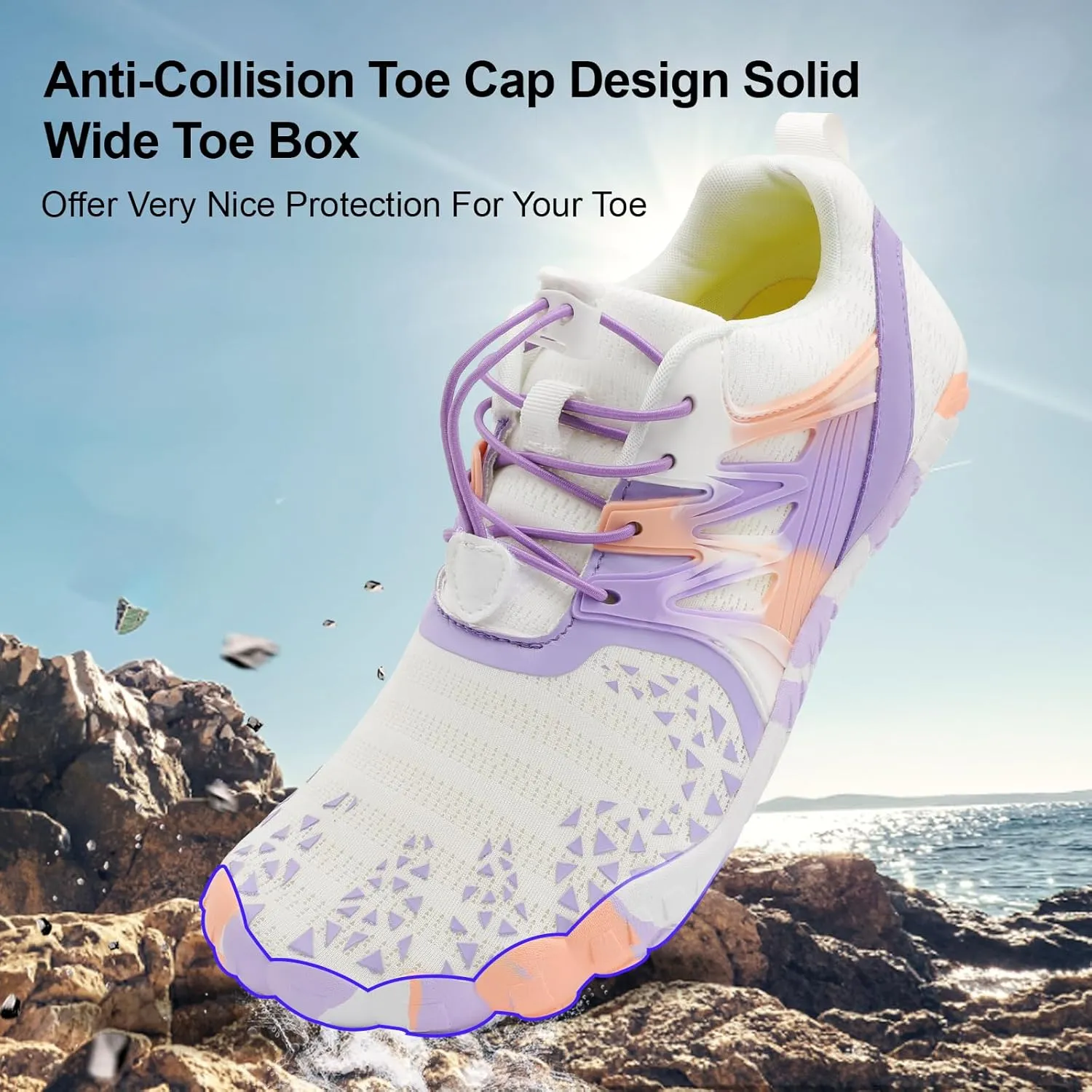XIHALOOK Athletic Hiking Water Shoes Womens Mens Quick Dry Barefoot for Beach Walking Kayaking Surfing Training