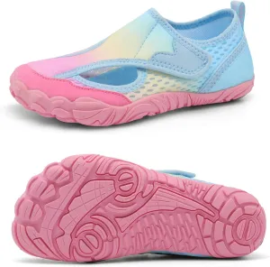 XIHALOOK Water Shoes for Kids Boys Girls Wide Toe Barefoot Quick Dry for Beach Swim Pool Surf Aqua Sports