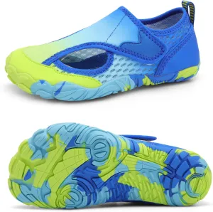 XIHALOOK Water Shoes for Kids Boys Girls Wide Toe Barefoot Quick Dry for Beach Swim Pool Surf Aqua Sports
