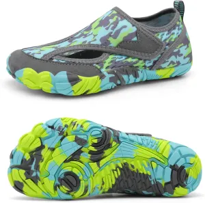 XIHALOOK Water Shoes for Kids Boys Girls Wide Toe Barefoot Quick Dry for Beach Swim Pool Surf Aqua Sports