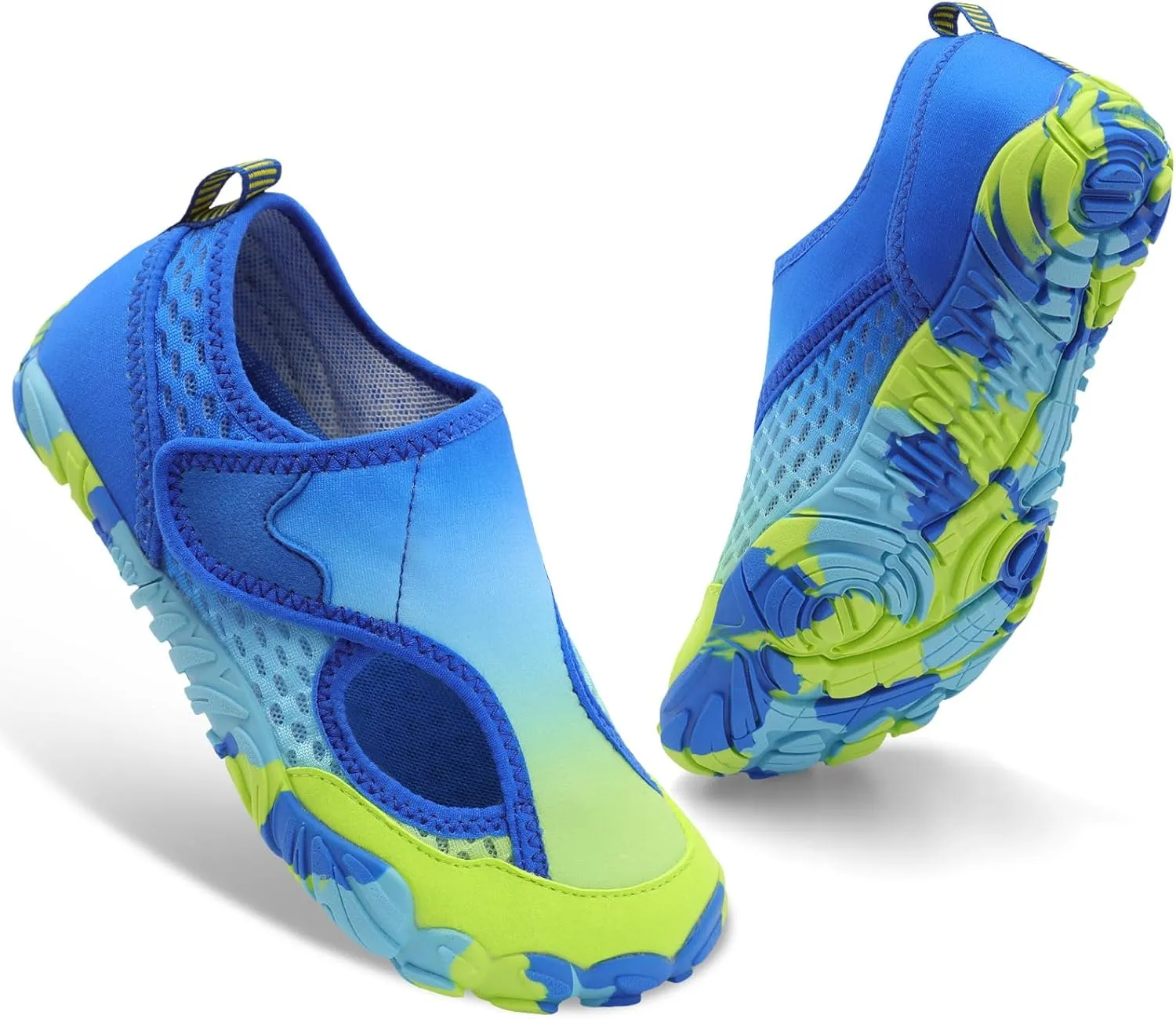 XIHALOOK Water Shoes for Kids Boys Girls Wide Toe Barefoot Quick Dry for Beach Swim Pool Surf Aqua Sports
