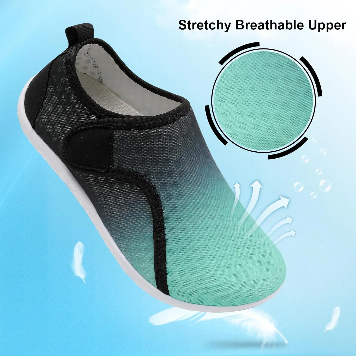 XIHALOOK Water Shoes for Women Men Quick Dry Lightweight Aqua Barefoot for Beach Swim Pool Surf Yoga Sports
