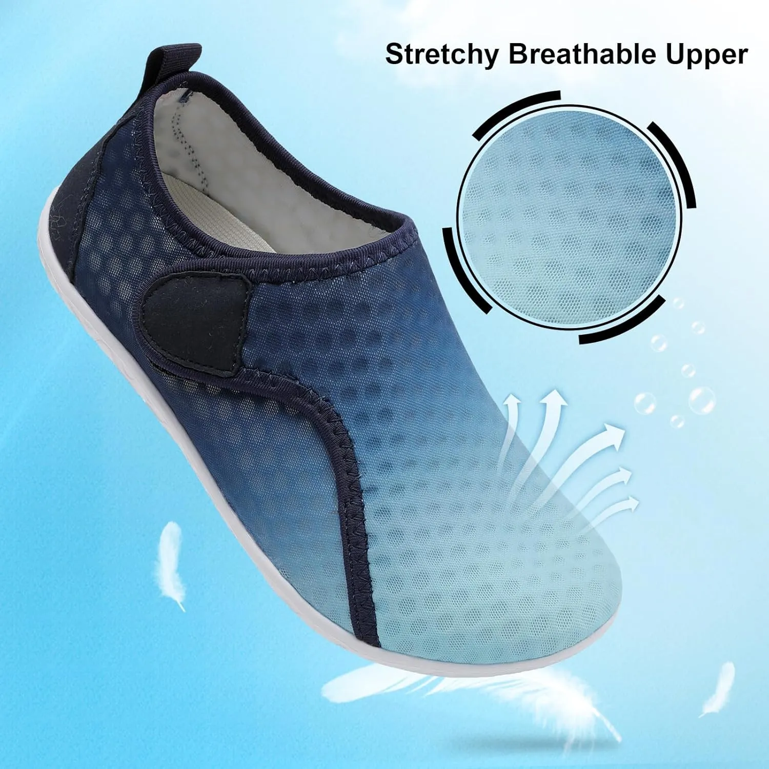 XIHALOOK Water Shoes for Women Men Quick Dry Lightweight Aqua Barefoot for Beach Swim Pool Surf Yoga Sports