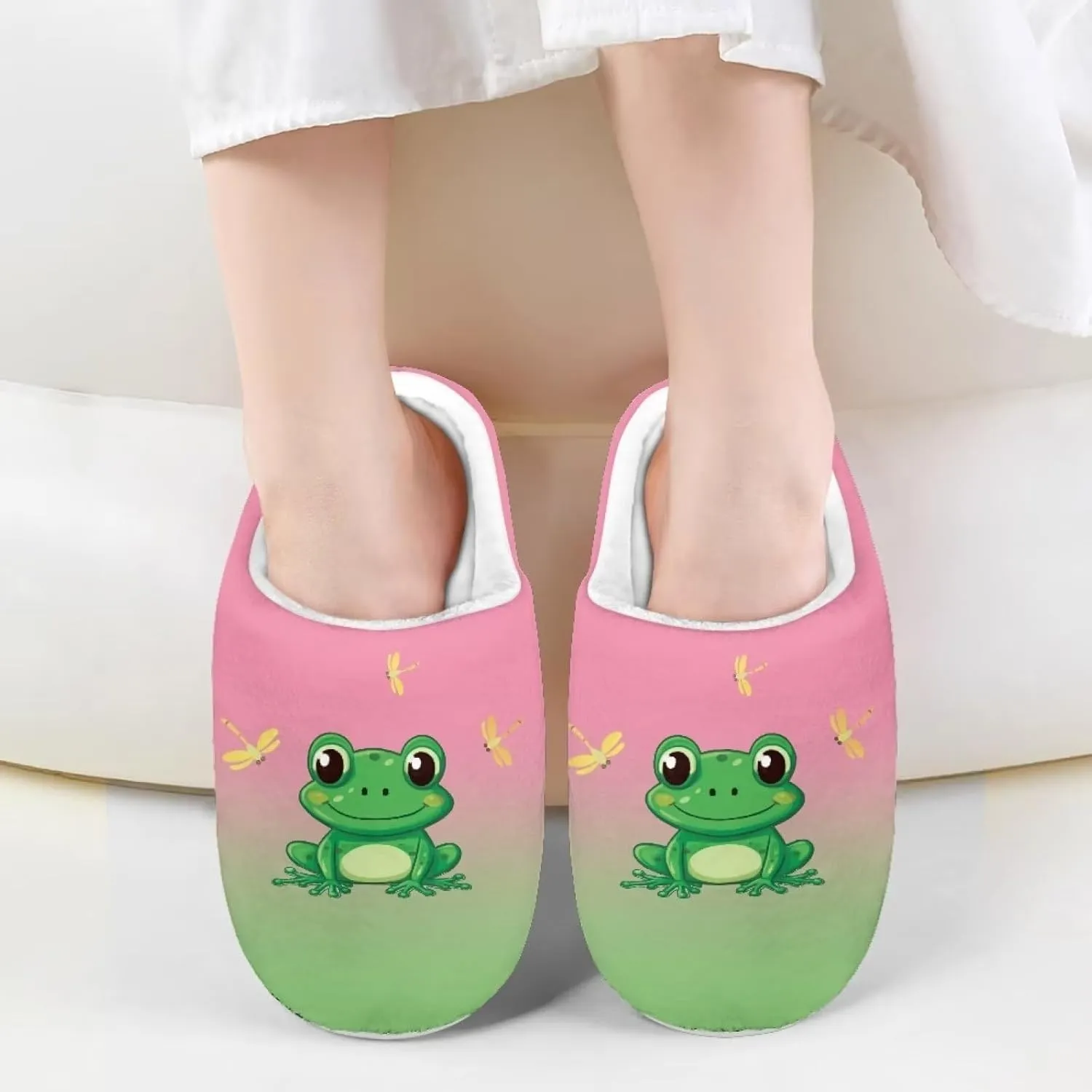 Xpyiqun House Slippers Kids Slip On Shoes Size 9-14.5 Warm Cozy Boys Girls Home Slippers Bedroom Shoes