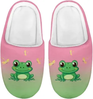 Xpyiqun House Slippers Kids Slip On Shoes Size 9-14.5 Warm Cozy Boys Girls Home Slippers Bedroom Shoes