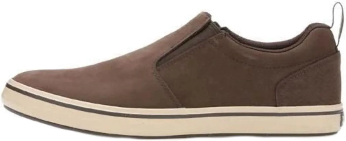 XTRATUF Sharkbyte Men’s Nubuck Leather Deck Shoes, Chocolate (22501), 8.5, Men's