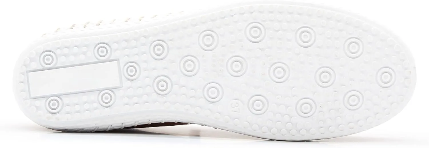 Yalova Women's Elastic Slip-On Shoes – Soft Perforated Leather, Handstitched Summer Shoe | Made in Turkey |
