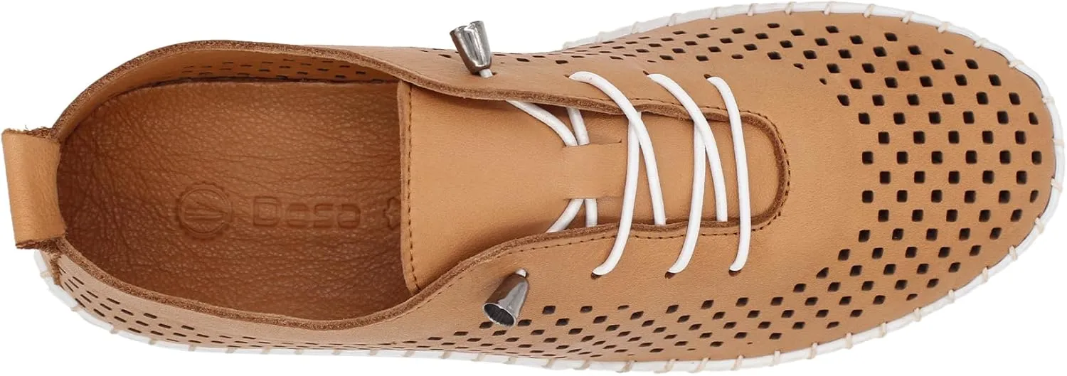 Yalova Women's Elastic Slip-On Shoes – Soft Perforated Leather, Handstitched Summer Shoe | Made in Turkey |