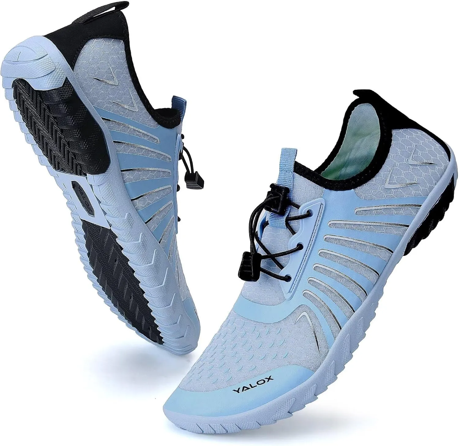 YALOX Water Shoes Men's Women's Swim Shoes Outdoor Beach Barefoot Quick-Dry Aqua Pool Socks Swimming Yoga Surfing Exercise