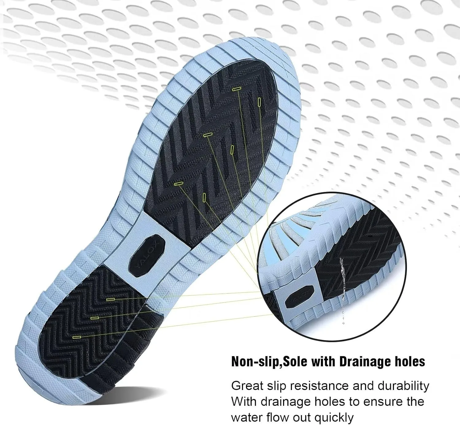 YALOX Water Shoes Men's Women's Swim Shoes Outdoor Beach Barefoot Quick-Dry Aqua Pool Socks Swimming Yoga Surfing Exercise