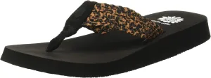 Yellow Box Soleil Women's Flip-Flop, Leopard, 7M