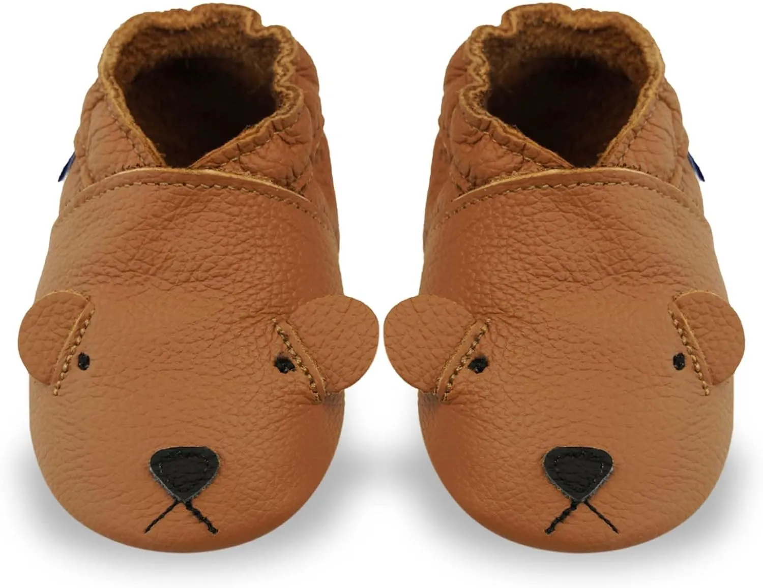 YIHAKIDS Baby Leather Shoes Soft Sole First Walking Moccasins Infants Toddler Boys Girls Crawling Slippers Slip-on Shoes with Elastic Ankle