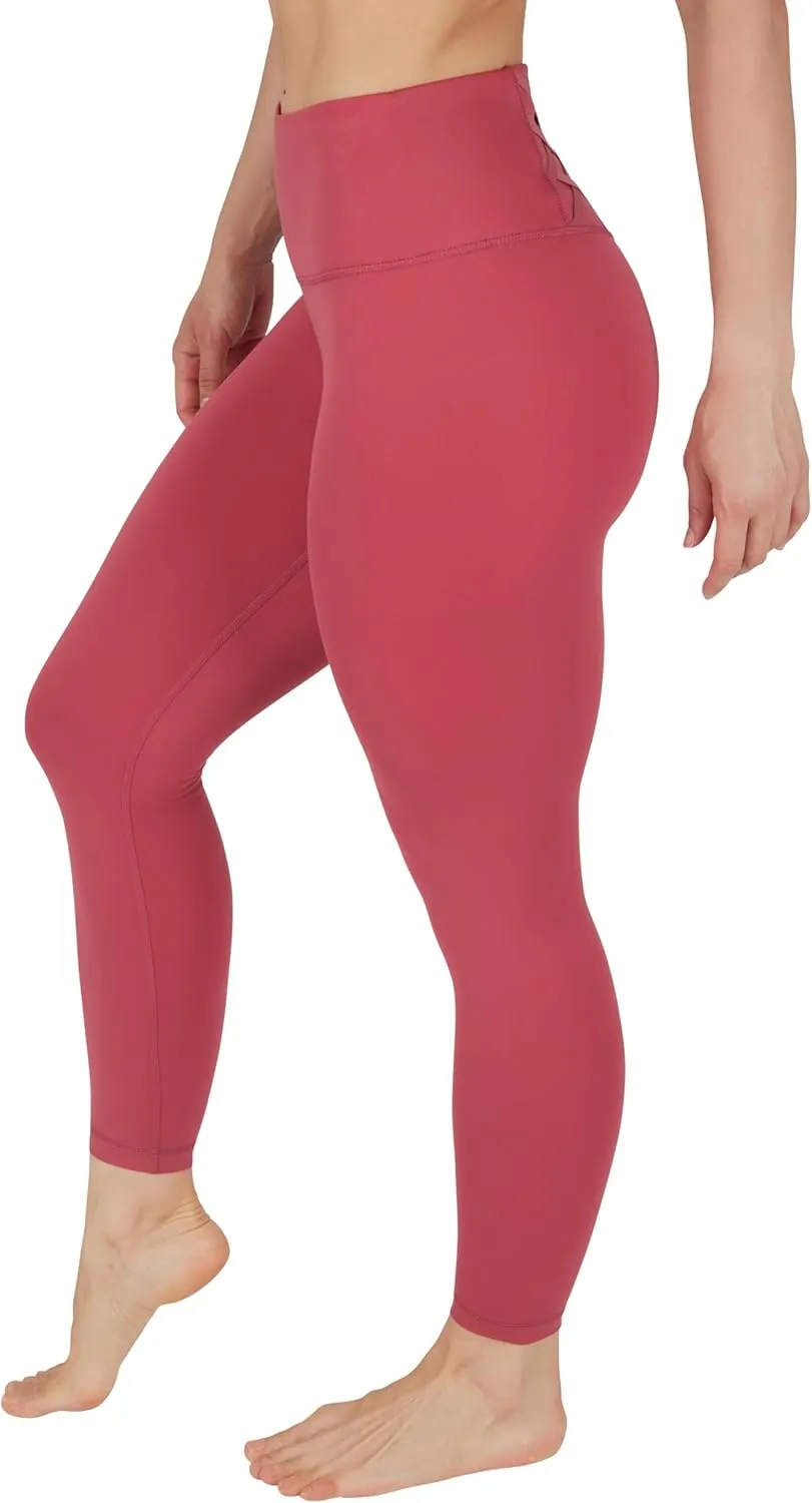 Yogalicious High Waist Ankle Legging Squat Proof Criss Cross V-Back Pant