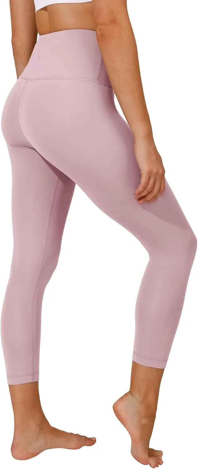 Yogalicious High Waist Buttery Soft Lightweight Capri Leggings High Rise Workout Yoga Pants for Women