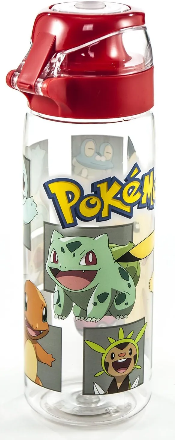 Zak 25-oz Pokemon Water Bottle with Flip-Top Cap & Carrying Loop- by, BPA-Free and Break Resistant