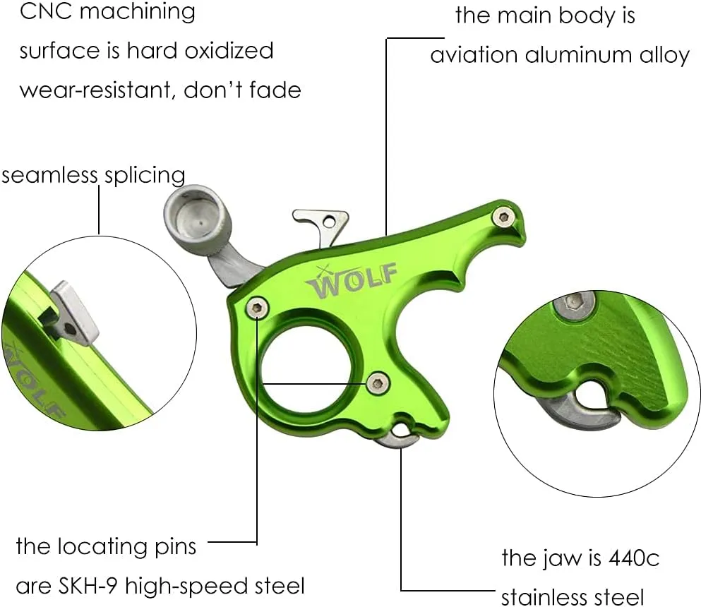 ZSHJGJR Archery Bow Release Aids 3 Fingers for Compound Bow Thumb Release Trigger Compound Bow Accessories